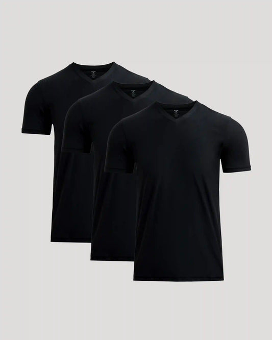 Black Active V-Neck 3-Pack